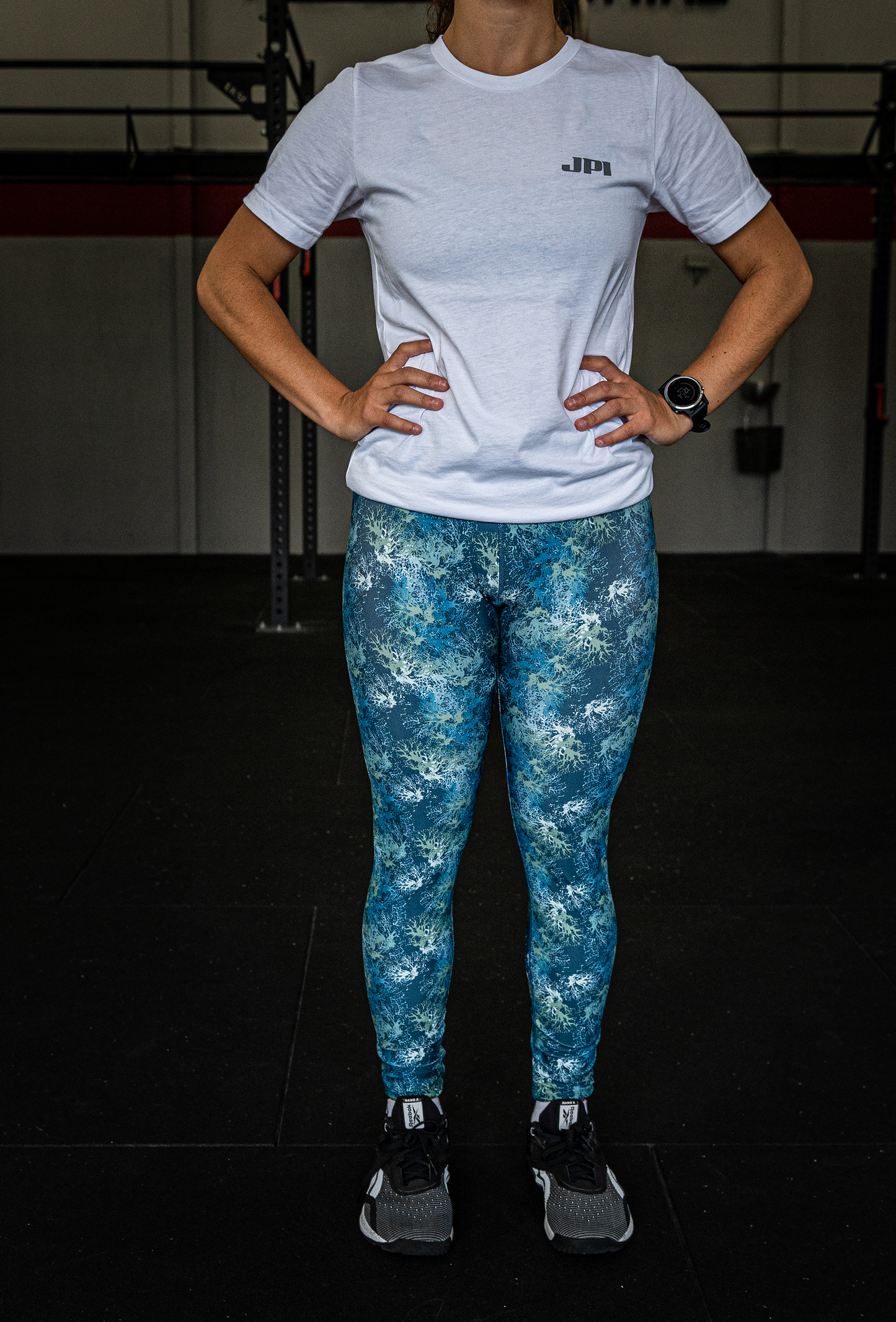 JPI Pattern Leggings - Ocean Blue